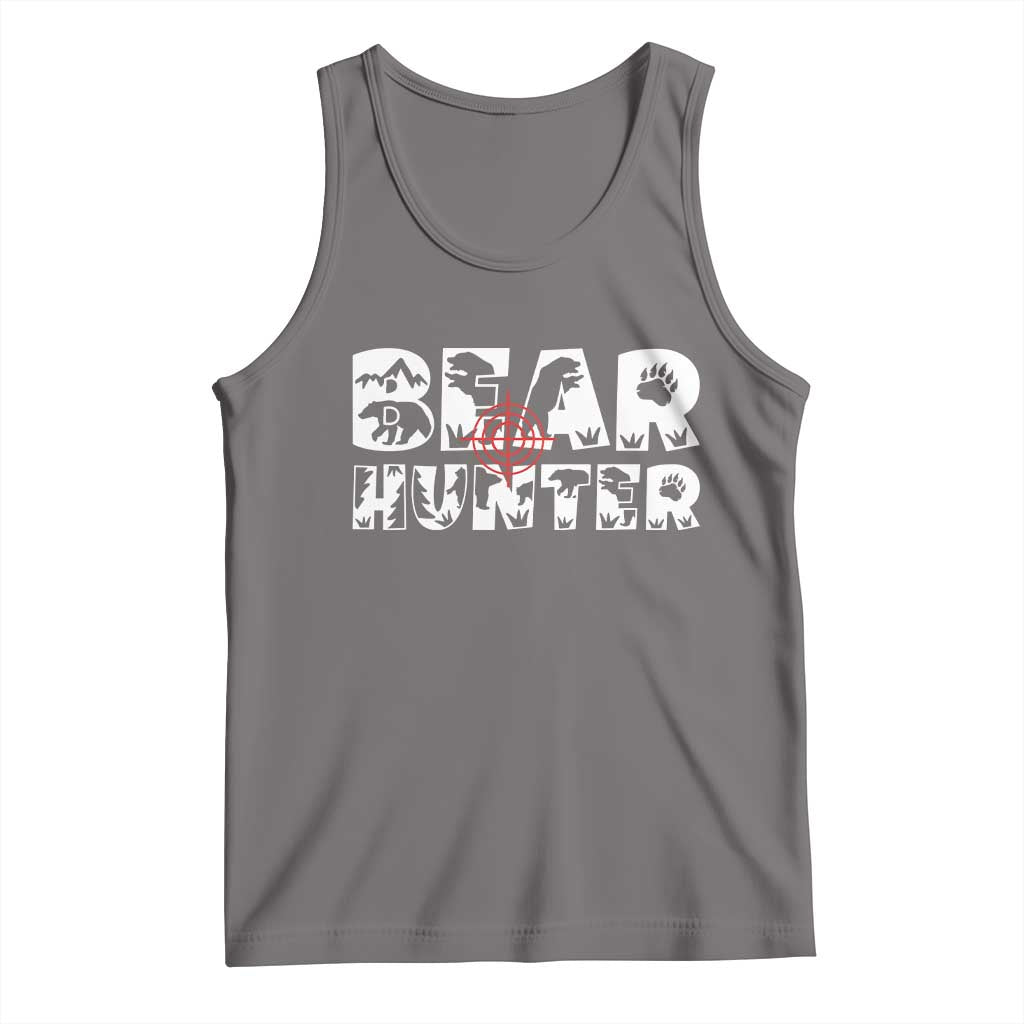 Bear Hunter Tank Top Outdoor Adventure Gift TS12 Deep Heather Print Your Wear