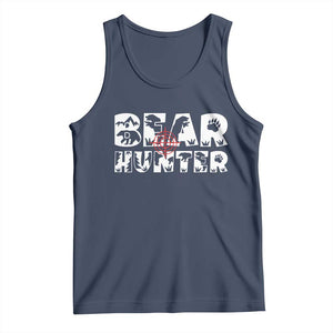 Bear Hunter Tank Top Outdoor Adventure Gift TS12 Navy Print Your Wear
