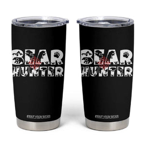 Bear Hunter Tumbler Cup Outdoor Adventure Gift - Print Your Wear