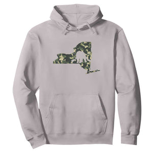New York Bear Hunter Hoodie Camo Map Hunting Season Gift TS12 Ice Gray Print Your Wear