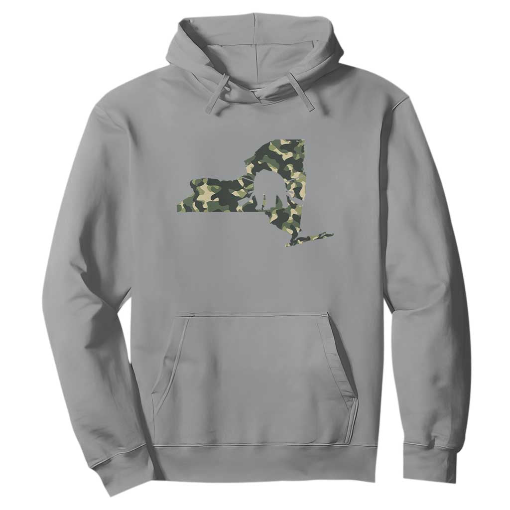 New York Bear Hunter Hoodie Camo Map Hunting Season Gift TS12 Sport Gray Print Your Wear