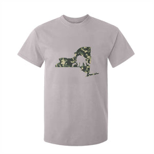 New York Bear Hunter T Shirt For Kid Camo Map Hunting Season Gift TS12 Ice Gray Print Your Wear