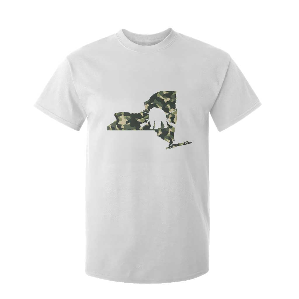 New York Bear Hunter T Shirt For Kid Camo Map Hunting Season Gift TS12 White Print Your Wear