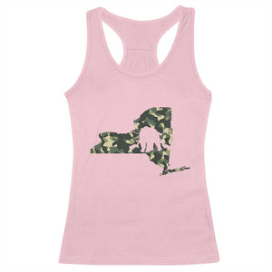 New York Bear Hunter Racerback Tank Top Camo Map Hunting Season Gift - Print Your Wear