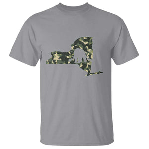 New York Bear Hunter T Shirt Camo Map Hunting Season Gift TS12 Sport Gray Print Your Wear