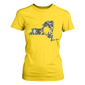 New York Bear Hunter T Shirt For Women Camo Map Hunting Season Gift TS12 Daisy Print Your Wear