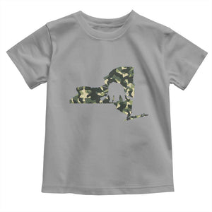 New York Bear Hunter Toddler T Shirt Camo Map Hunting Season Gift TS12 Sport Gray Print Your Wear