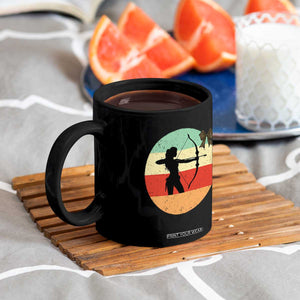Retro Sunset Hunter Gift Coffee Mug Women Bow Hunters TS12 Print Your Wear