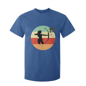 Retro Sunset Hunter Gift T Shirt For Kid Women Bow Hunters TS12 Royal Blue Print Your Wear