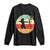 Retro Sunset Hunter Gift Long Sleeve Shirt Women Bow Hunters - Print Your Wear