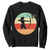 Retro Sunset Hunter Gift Sweatshirt Women Bow Hunters - Print Your Wear
