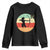 Retro Sunset Hunter Gift Youth Sweatshirt Women Bow Hunters TS12 Black Print Your Wear