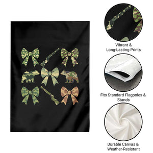 Women Bear Hunting Season Garden Flag Camo Bow Coquette Gift TS12 Print Your Wear