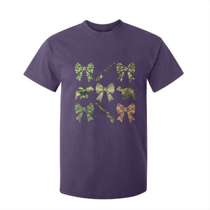 Women Bear Hunting Season T Shirt For Kid Camo Bow Coquette Gift TS12 Purple Print Your Wear