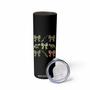 Women Bear Hunting Season Skinny Tumbler Camo Bow Coquette Gift TS12 Print Your Wear