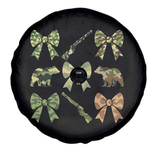 Women Bear Hunting Season Spare Tire Cover Camo Bow Coquette Gift TS12 Print Your Wear