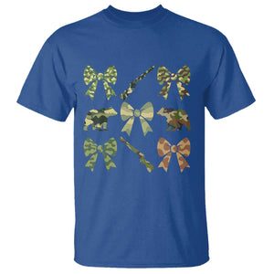 Women Bear Hunting Season T Shirt Camo Bow Coquette Gift TS12 Royal Blue Print Your Wear