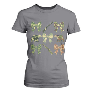 Women Bear Hunting Season T Shirt For Women Camo Bow Coquette Gift TS12 Charcoal Print Your Wear