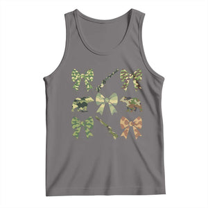 Women Bear Hunting Season Tank Top Camo Bow Coquette Gift TS12 Deep Heather Print Your Wear