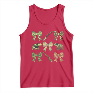 Women Bear Hunting Season Tank Top Camo Bow Coquette Gift TS12 Red Print Your Wear
