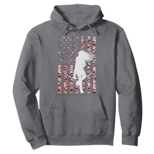 Patriotic Women Bow Hunter Hoodie American Flag Pink Camo Gift TS12 Charcoal Print Your Wear