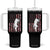 Patriotic Women Bow Hunter Tumbler With Handle American Flag Pink Camo Gift TS12 One Size: 40 oz Black Print Your Wear
