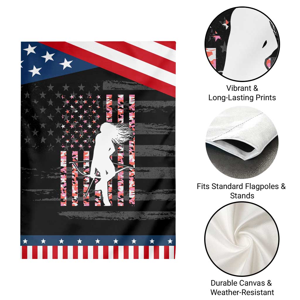 Patriotic Women Bow Hunter Garden Flag American Flag Pink Camo Gift TS12 Print Your Wear