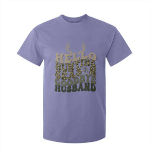 Hello Hunting Season Goodbye Husband T Shirt For Kid Funny Hunter Wife Gift TS12 Violet Print Your Wear