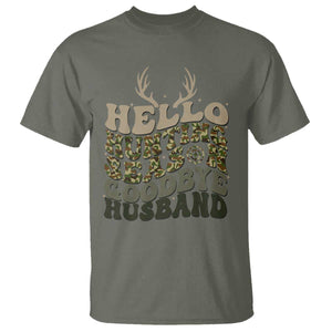 Hello Hunting Season Goodbye Husband T Shirt Funny Hunter Wife Gift TS12 Military Green Print Your Wear
