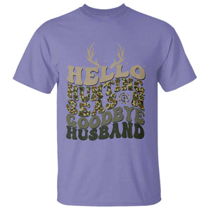Hello Hunting Season Goodbye Husband T Shirt Funny Hunter Wife Gift TS12 Violet Print Your Wear