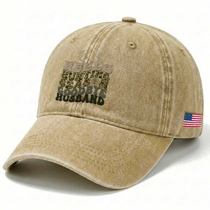 Hello Hunting Season Goodbye Husband Washed Cotton Baseball Cap Funny Hunter Wife Gift TS12 Print Your Wear