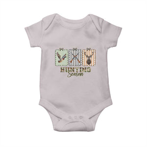 Hunting Season Baby Onesie Funny Hunter Wife Gift TS12 Ice Gray Print Your Wear
