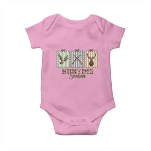 Hunting Season Baby Onesie Funny Hunter Wife Gift TS12 Light Pink Print Your Wear
