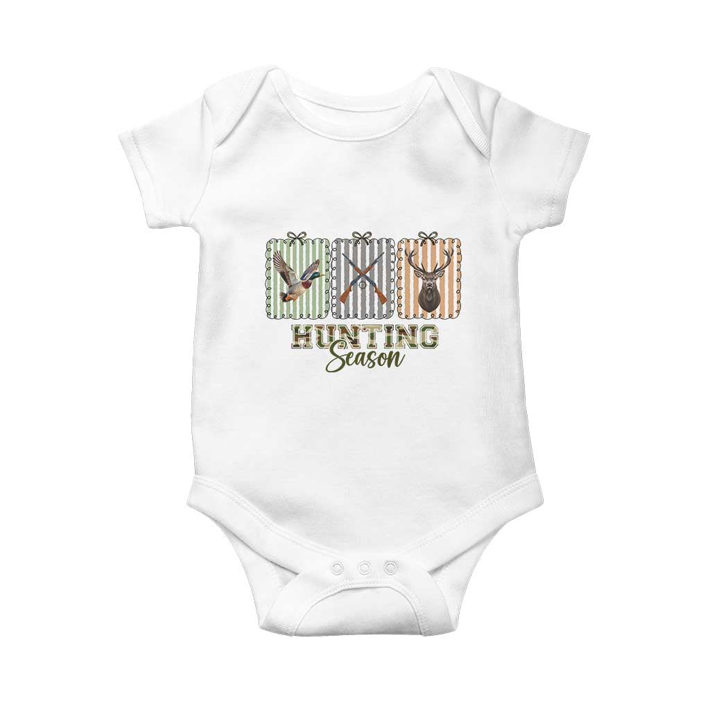 Hunting Season Baby Onesie Funny Hunter Wife Gift TS12 White Print Your Wear