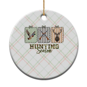 Hunting Season Ceramic Ornament Funny Hunter Wife Gift TS12 1pc Christmas Plaid Print Your Wear