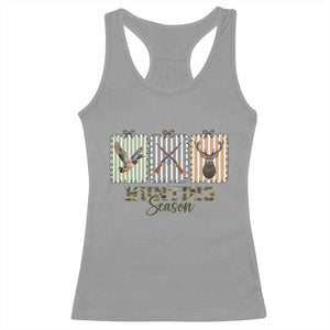 Hunting Season Racerback Tank Top Funny Hunter Wife Gift TS12 Sport Gray Print Your Wear