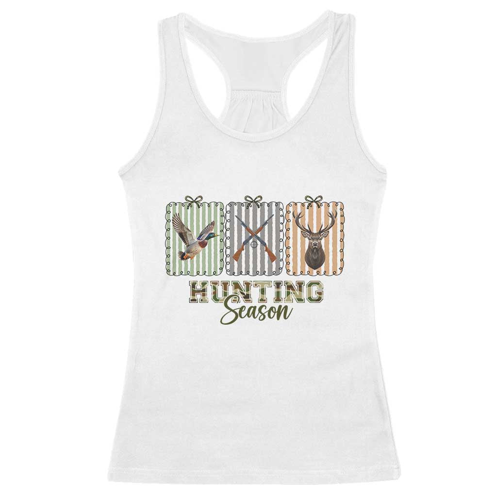 Hunting Season Racerback Tank Top Funny Hunter Wife Gift TS12 White Print Your Wear