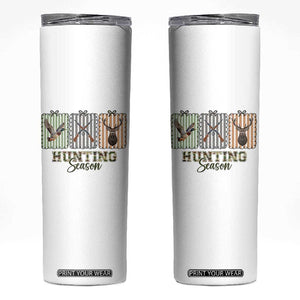 Hunting Season Skinny Tumbler Funny Hunter Wife Gift TS12 White Print Your Wear