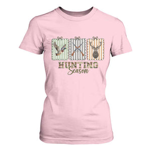 Hunting Season T Shirt For Women Funny Hunter Wife Gift TS12 Light Pink Print Your Wear