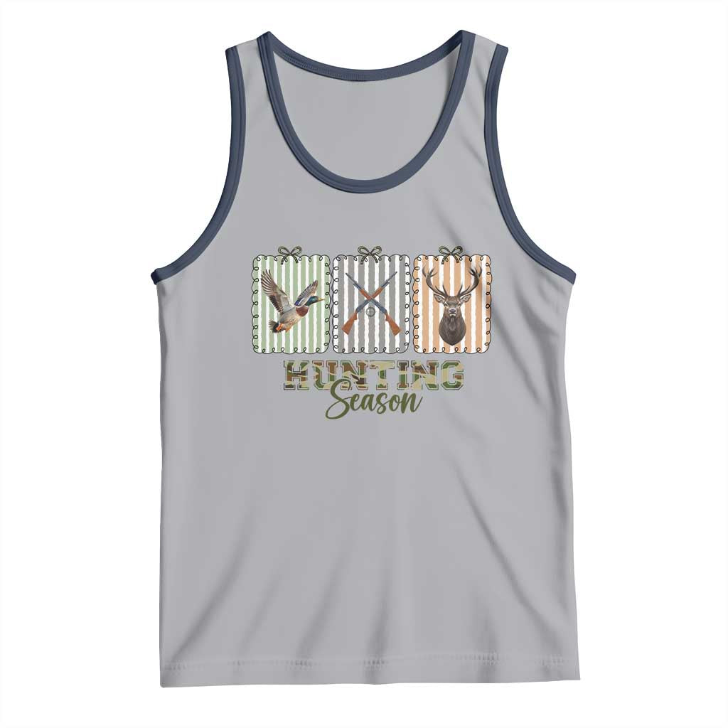 Hunting Season Tank Top Funny Hunter Wife Gift TS12 Athletic Heather Navy Print Your Wear