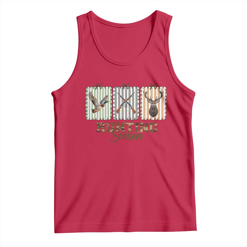 Hunting Season Tank Top Funny Hunter Wife Gift TS12 Red Print Your Wear