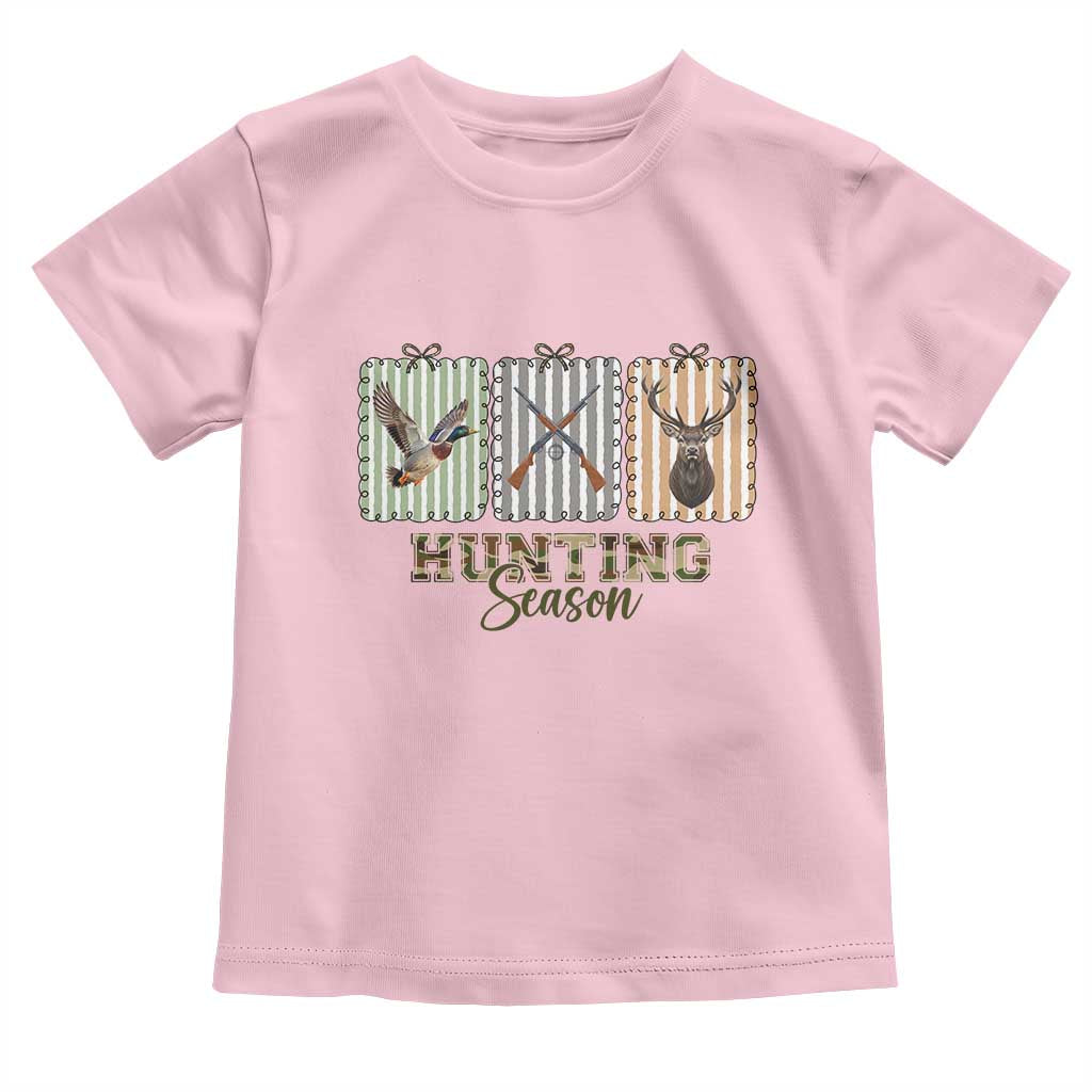 Hunting Season Toddler T Shirt Funny Hunter Wife Gift TS12 Light Pink Print Your Wear
