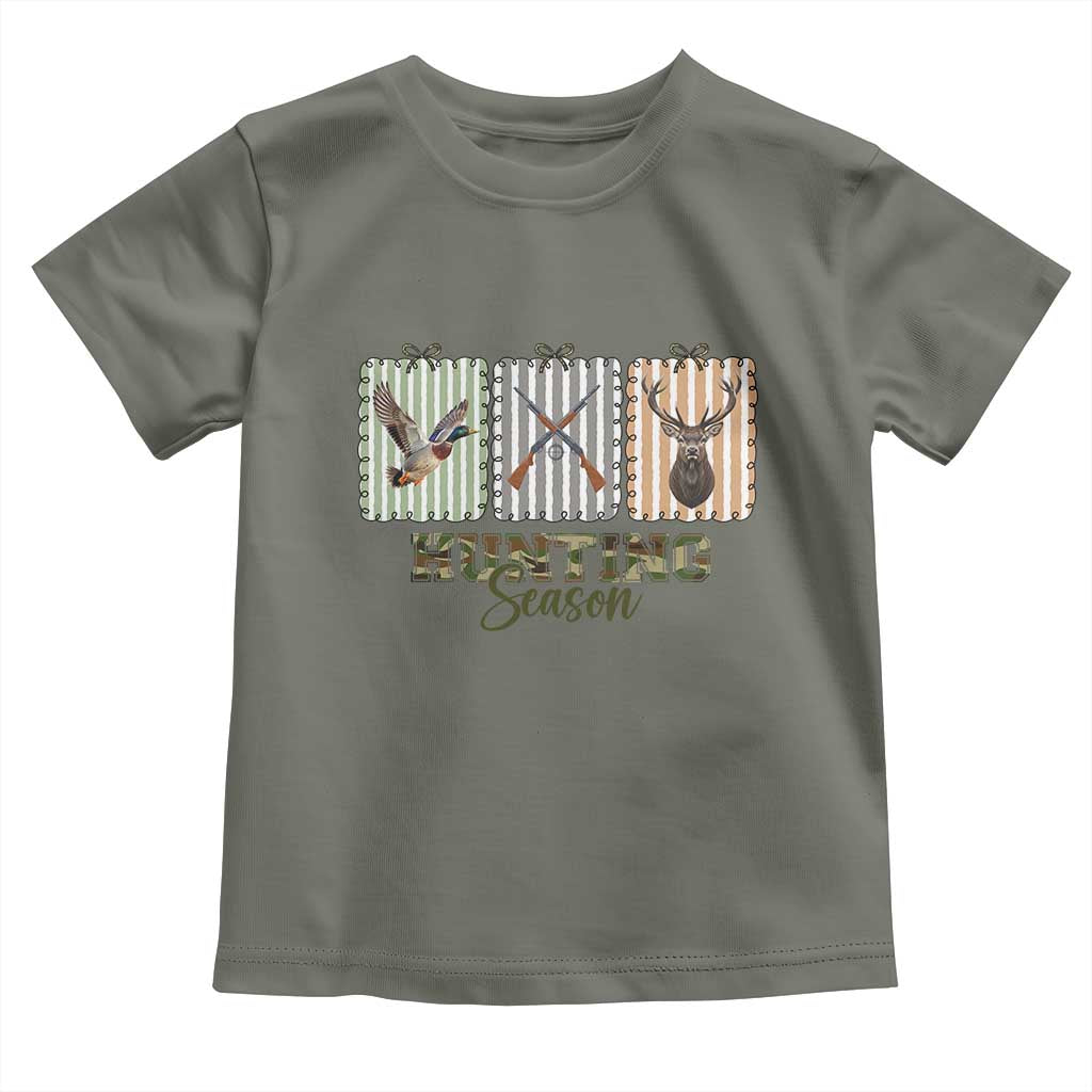 Hunting Season Toddler T Shirt Funny Hunter Wife Gift TS12 Military Green Print Your Wear