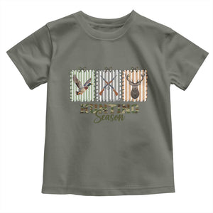 Hunting Season Toddler T Shirt Funny Hunter Wife Gift TS12 Military Green Print Your Wear