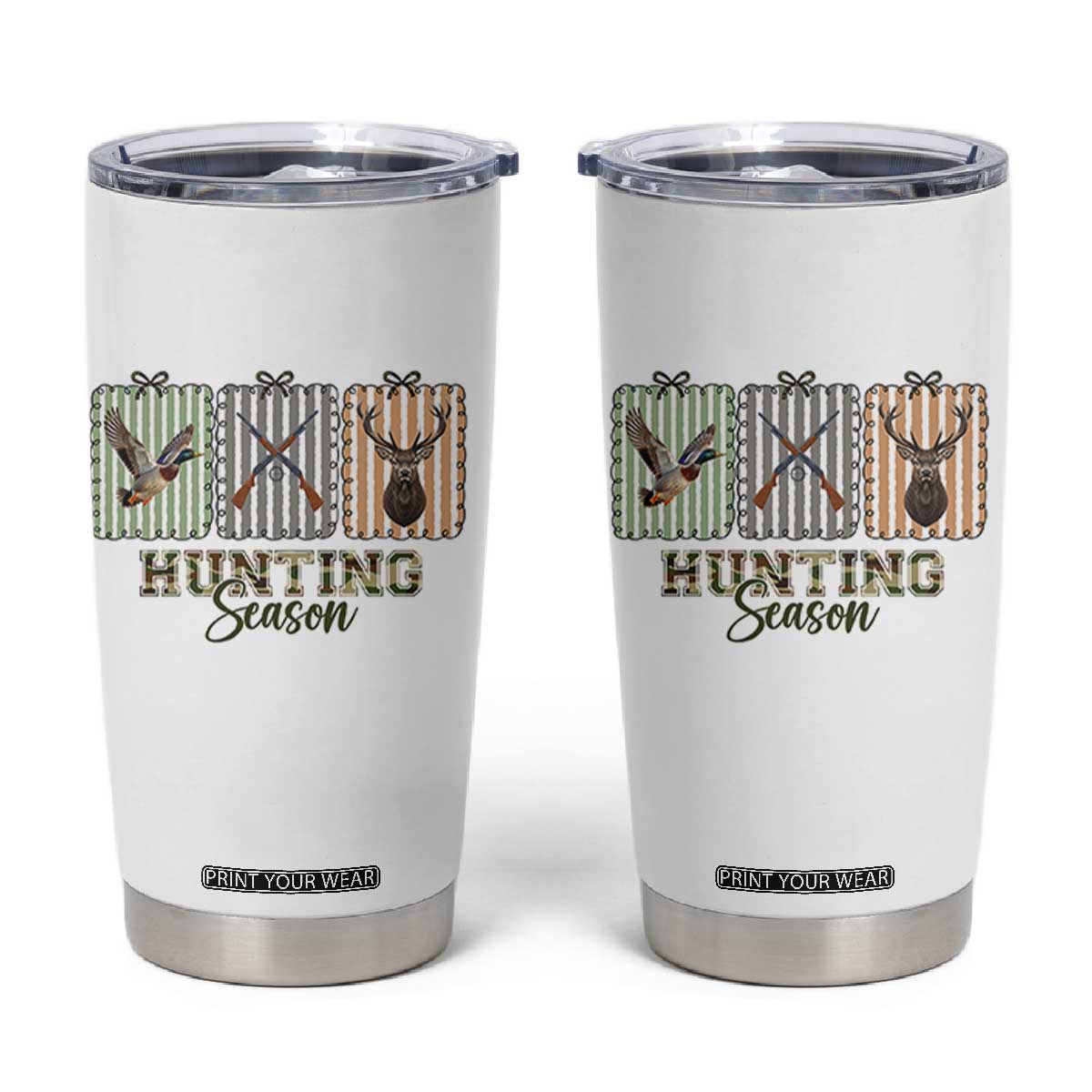 Hunting Season Tumbler Cup Funny Hunter Wife Gift TS12 White Print Your Wear
