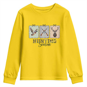 Hunting Season Youth Sweatshirt Funny Hunter Wife Gift TS12 Daisy Print Your Wear