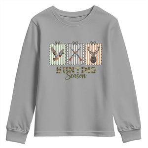 Hunting Season Youth Sweatshirt Funny Hunter Wife Gift TS12 Sport Gray Print Your Wear