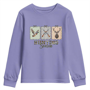 Hunting Season Youth Sweatshirt Funny Hunter Wife Gift TS12 Violet Print Your Wear