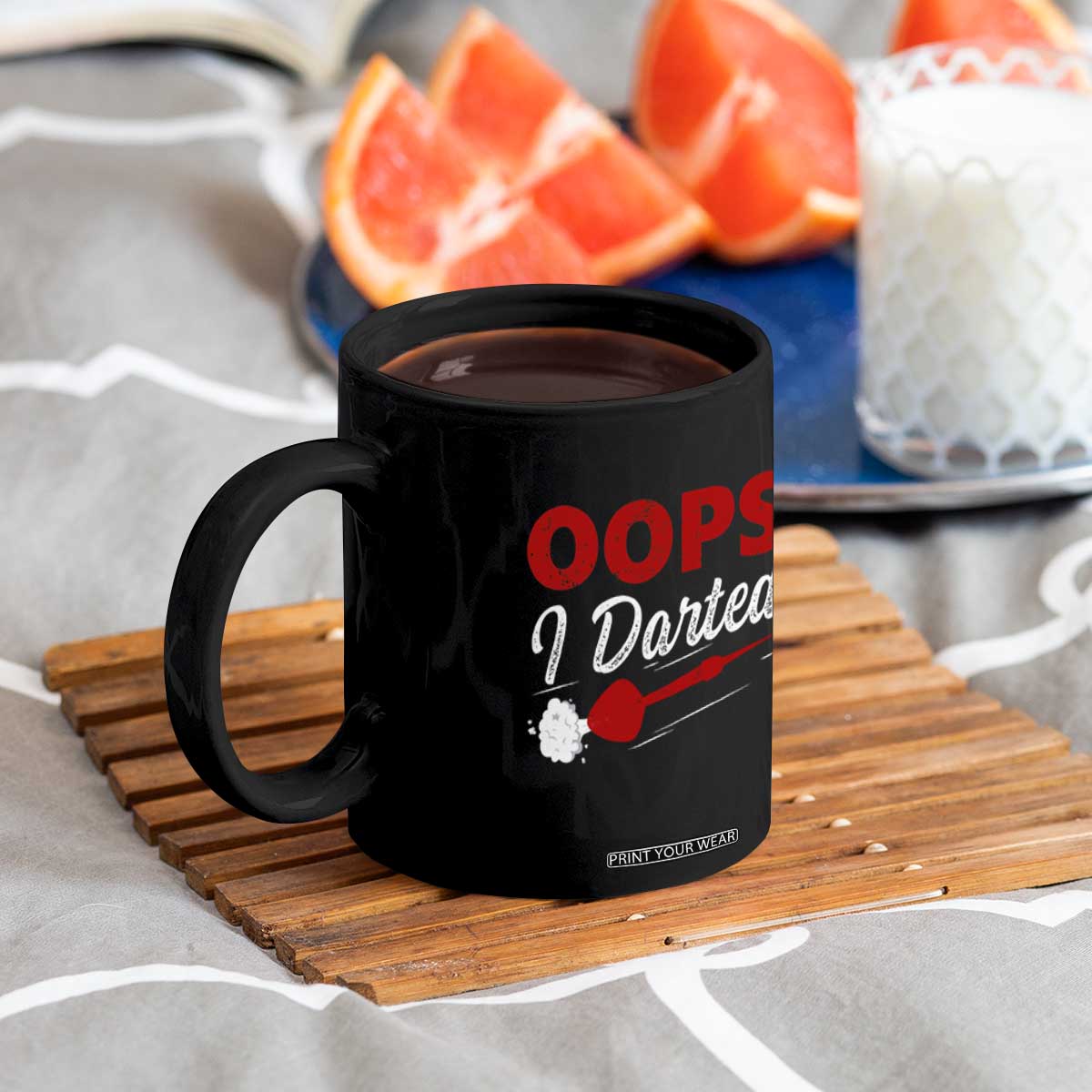 Dart Player Sarcasm Gift Coffee Mug Funny Oops I Darted TS12 Print Your Wear