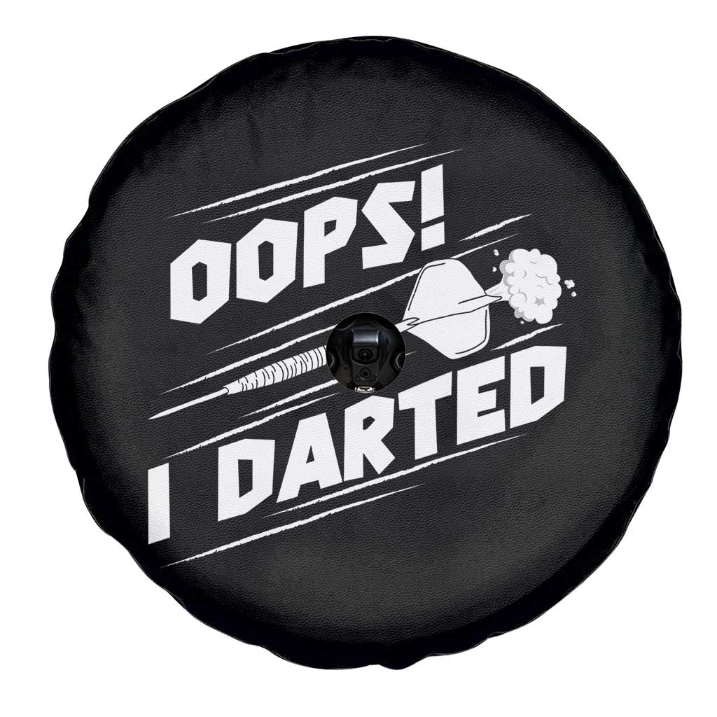 Funny Dart Thrower Spare Tire Cover Oops I Darted Gift For Dartist TS12 Print Your Wear